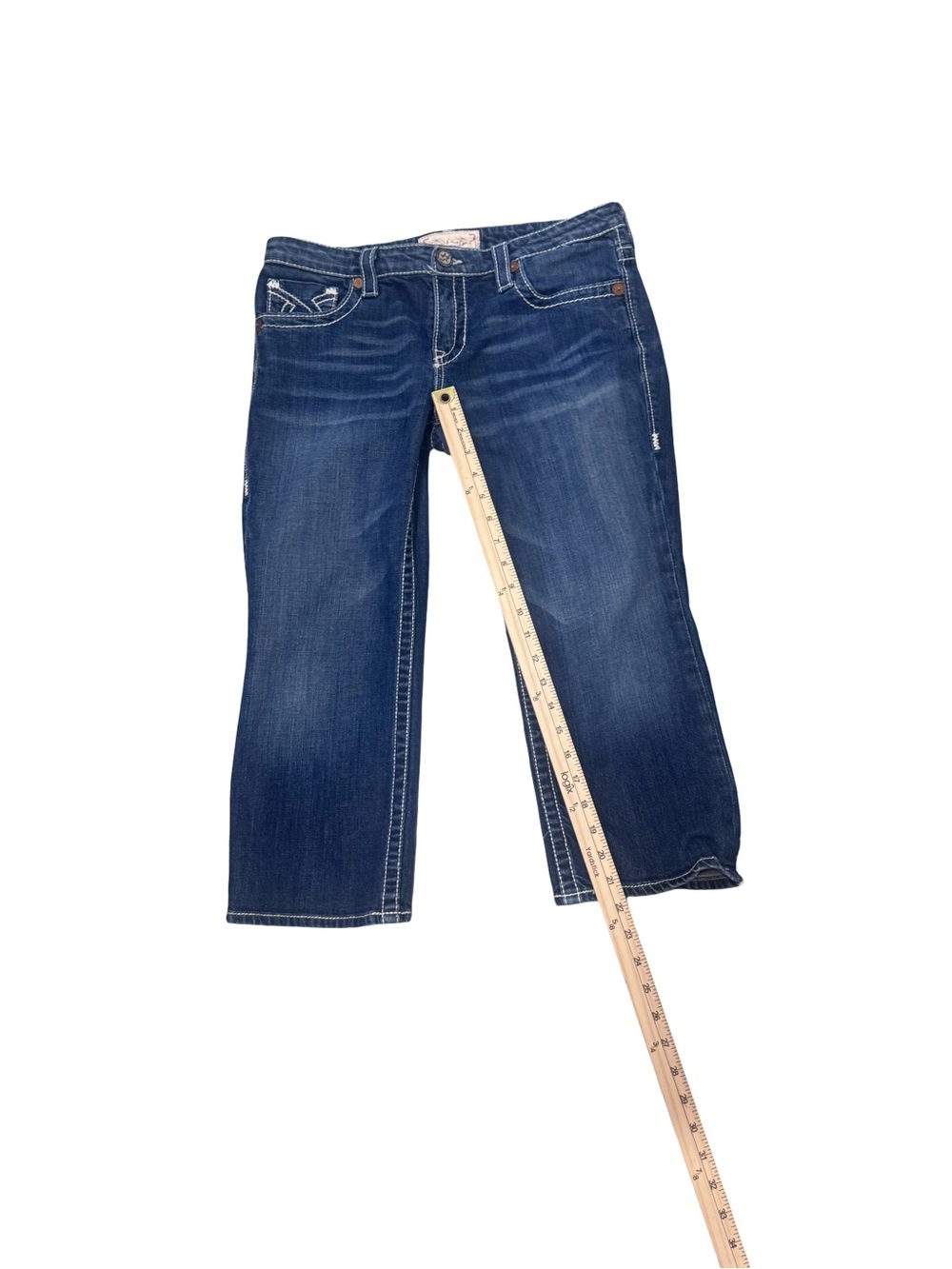 Big Star Liv Dark Wash Capris - Picture 4 of 7